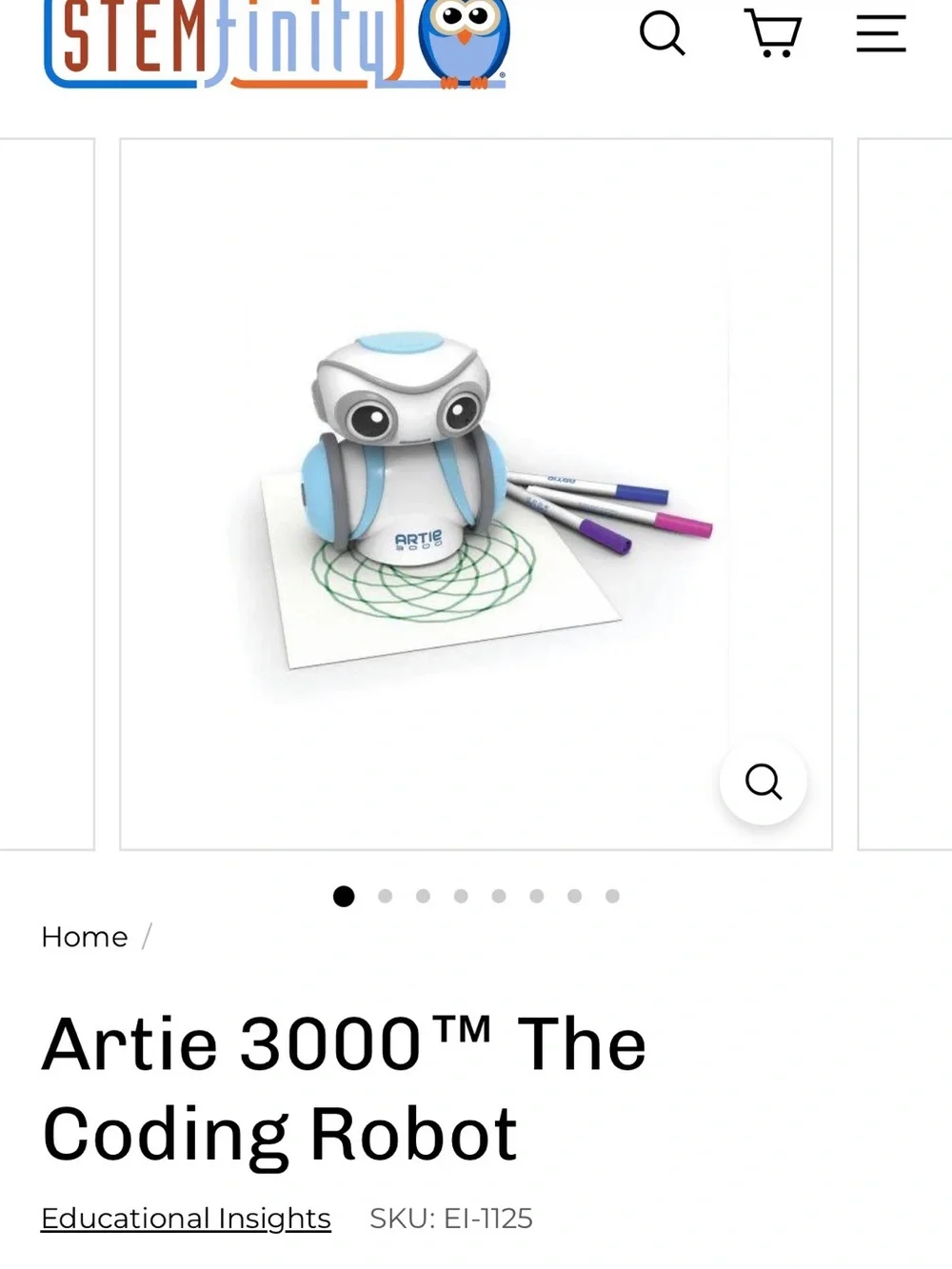STEM Artie 3000 Coding WiFi-Enabled Drawing Robot